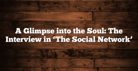 A Glimpse into the Soul: The Interview in ‘The Social Network’