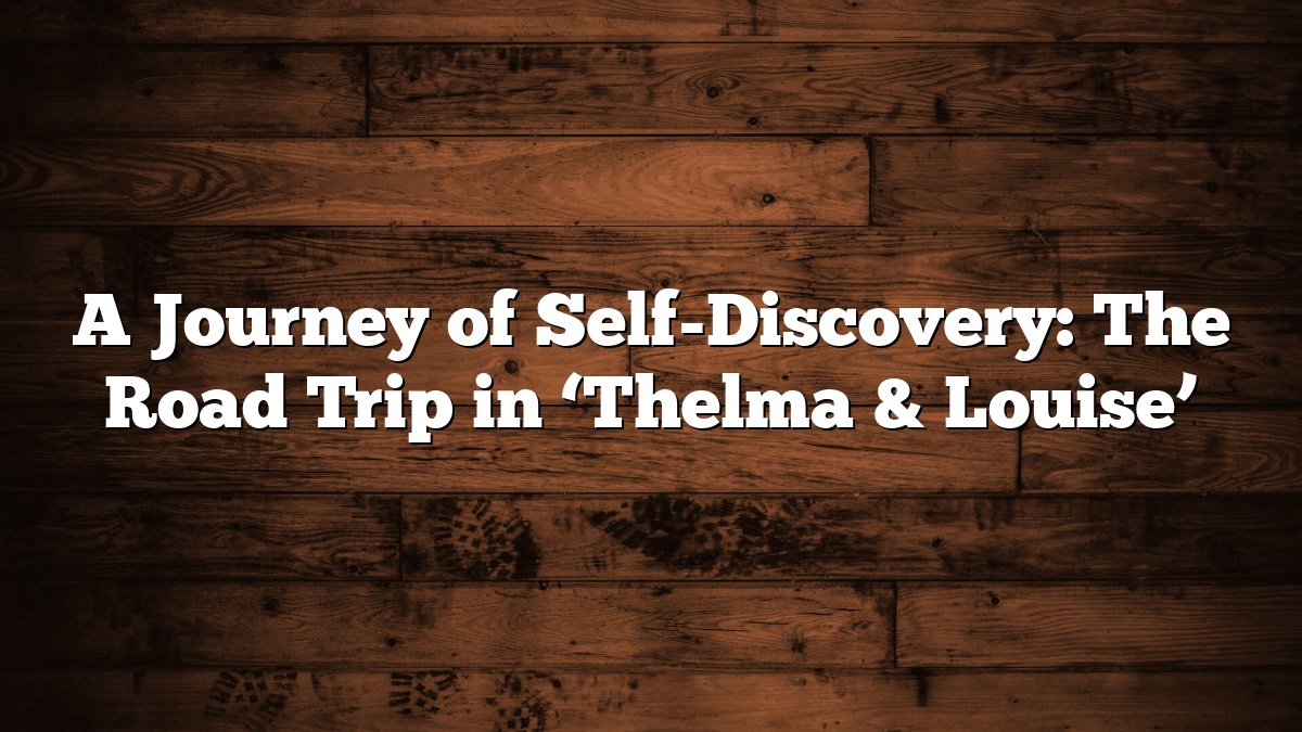 A Journey of Self-Discovery: The Road Trip in ‘Thelma & Louise’