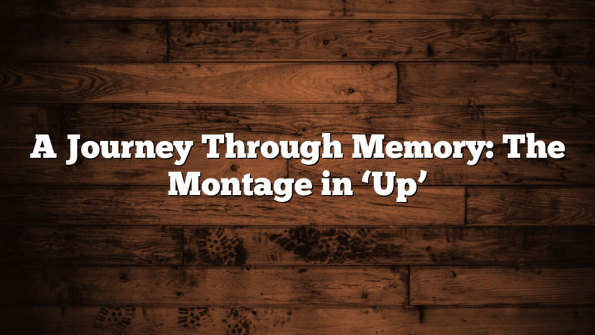 A Journey Through Memory: The Montage in ‘Up’