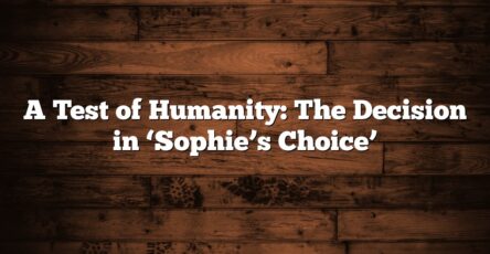 A Test of Humanity: The Decision in ‘Sophie’s Choice’